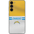 NFL Los Angeles Chargers White Striped Galaxy S23 Plus Skin
