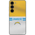NFL Los Angeles Chargers White Striped Galaxy S23 Skin