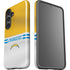 NFL Los Angeles Chargers White Striped Galaxy S24 Plus Impact Case