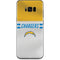 NFL Los Angeles Chargers White Striped Galaxy S8 Skin