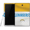 NFL Los Angeles Chargers White Striped Samsung Galaxy Tab Skin