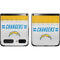 NFL Los Angeles Chargers White Striped Galaxy Z Flip Skin