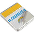 NFL Los Angeles Chargers White Striped Galaxy Z Flip3 5G Skin