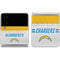 NFL Los Angeles Chargers White Striped Galaxy Z Flip4 5G Skin