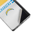 NFL Los Angeles Chargers White Striped Galaxy Z Fold2 5G Skin