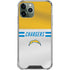 NFL Los Angeles Chargers White Striped iPhone 11 Pro Max Clear Case