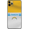 NFL Los Angeles Chargers White Striped iPhone 11 Pro Max Skin