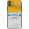 NFL Los Angeles Chargers White Striped iPhone 11 Skin
