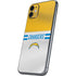 NFL Los Angeles Chargers White Striped iPhone 11 Skin