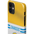 NFL Los Angeles Chargers White Striped iPhone 12 Mini Lite Case