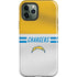 NFL Los Angeles Chargers White Striped iPhone 12 Pro Impact Case