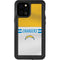 NFL Los Angeles Chargers White Striped iPhone 12 Pro Max Waterproof Case