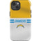 NFL Los Angeles Chargers White Striped iPhone 13 Impact Case