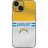 NFL Los Angeles Chargers White Striped iPhone 13 Mini Skin