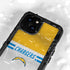 NFL Los Angeles Chargers White Striped iPhone 13 Mini Waterproof Case