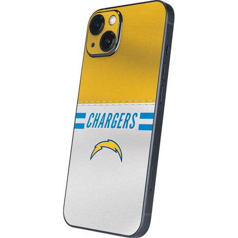 NFL Los Angeles Chargers White Striped iPhone 13 Skin