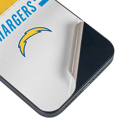 NFL Los Angeles Chargers White Striped iPhone 13 Skin