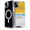 NFL Los Angeles Chargers White Striped iPhone 15 MagSafe Case
