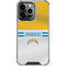 NFL Los Angeles Chargers White Striped iPhone 14 Pro Clear Case