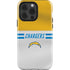 NFL Los Angeles Chargers White Striped iPhone 14 Pro Impact Case