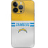 NFL Los Angeles Chargers White Striped iPhone 14 Pro Skin