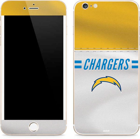 NFL Los Angeles Chargers White Striped iPhone 6/6s Plus Skin
