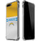 NFL Los Angeles Chargers White Striped iPhone 7/8 Plus Clear Case