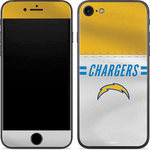 NFL Los Angeles Chargers White Striped iPhone 7 Skin