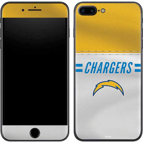 NFL Los Angeles Chargers White Striped iPhone 8 Plus Skin