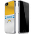 NFL Los Angeles Chargers White Striped iPhone SE (2nd & 3rd Gen) Clear Case