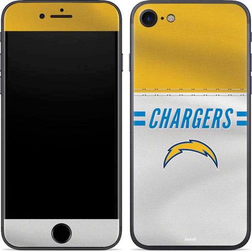NFL Los Angeles Chargers White Striped iPhone SE (2nd & 3rd Gen) Skin