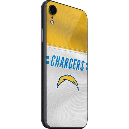 NFL Los Angeles Chargers White Striped iPhone SE (2nd & 3rd Gen) Skin