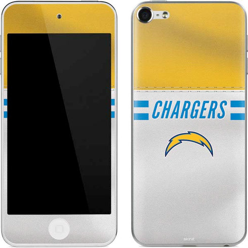 NFL Los Angeles Chargers White Striped Apple iPod Skin