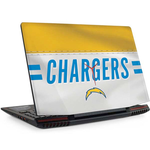 NFL Los Angeles Chargers White Striped Legion Y720 Skin