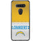 NFL Los Angeles Chargers White Striped LG K51/Q51 Clear Case