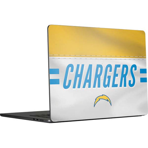 NFL Los Angeles Chargers White Striped MacBook Air 15 in (2023) Skin
