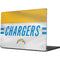 NFL Los Angeles Chargers White Striped MacBook Pro 14in (2021-24) Skin