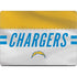 NFL Los Angeles Chargers White Striped MacBook Pro 14in (2021-24) Skin
