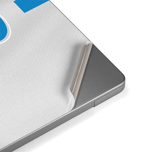 NFL Los Angeles Chargers White Striped MacBook Pro 14in (2021-24) Skin