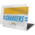 NFL Los Angeles Chargers White Striped MacBook Pro 16in (2019-20) Case plus Skin