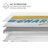 NFL Los Angeles Chargers White Striped MacBook Pro 16in (2019-20) Case plus Skin