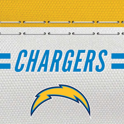 NFL Los Angeles Chargers White Striped Moto E5 Play Skin