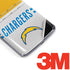 NFL Los Angeles Chargers White Striped Moto E5 Plus Skin