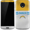 NFL Los Angeles Chargers White Striped Moto G6 Skin