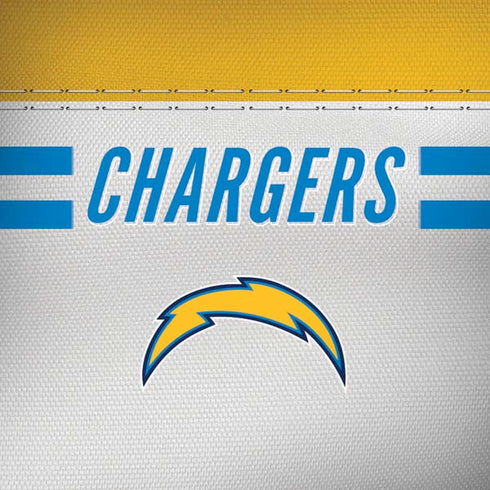 NFL Los Angeles Chargers White Striped Moto G6 Skin