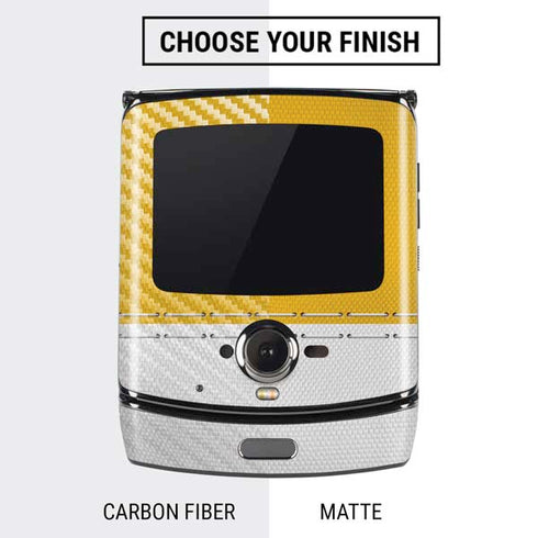 NFL Los Angeles Chargers White Striped Motorola RAZR Skin