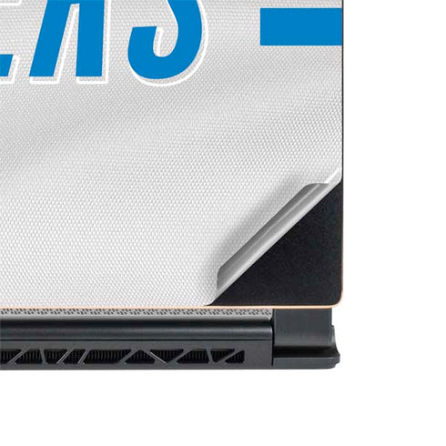 NFL Los Angeles Chargers White Striped MSI GS65 Stealth Laptop Skin