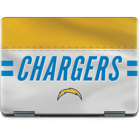 NFL Los Angeles Chargers White Striped Notebook 9 Pro 13in (2017) Skin