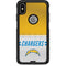 NFL Los Angeles Chargers White Striped Otterbox Commuter iPhone Skin