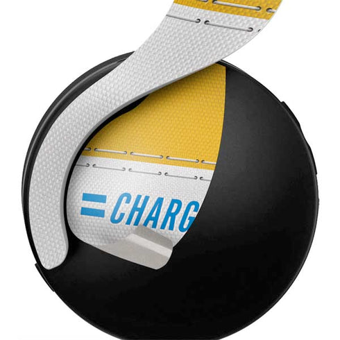 NFL Los Angeles Chargers White Striped PULSE 3D Wireless Headset for PS5 Skin